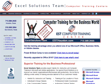 Tablet Screenshot of excelsolutionsteam.com